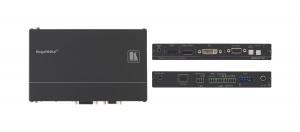 Передатчик Kramer SID-X1N сигнала DisplayPort/DVI-D/DisplayPort/VGA по витой паре DGKat и панель управления коммутатором Step-In