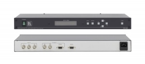 Преобразователь Kramer компонентного сигнала HDTV в сигнал HD-SDI с генератором тестов и контрольным выходом VGA, разрешения 720p и 1080i (до 60 Гц), 1080p (до 30 Гц)