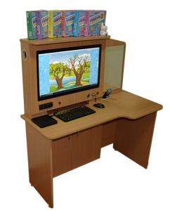 Мультимедийный образовательный интерактивный развивающий логопедический стол AV-комплекс Logo 10