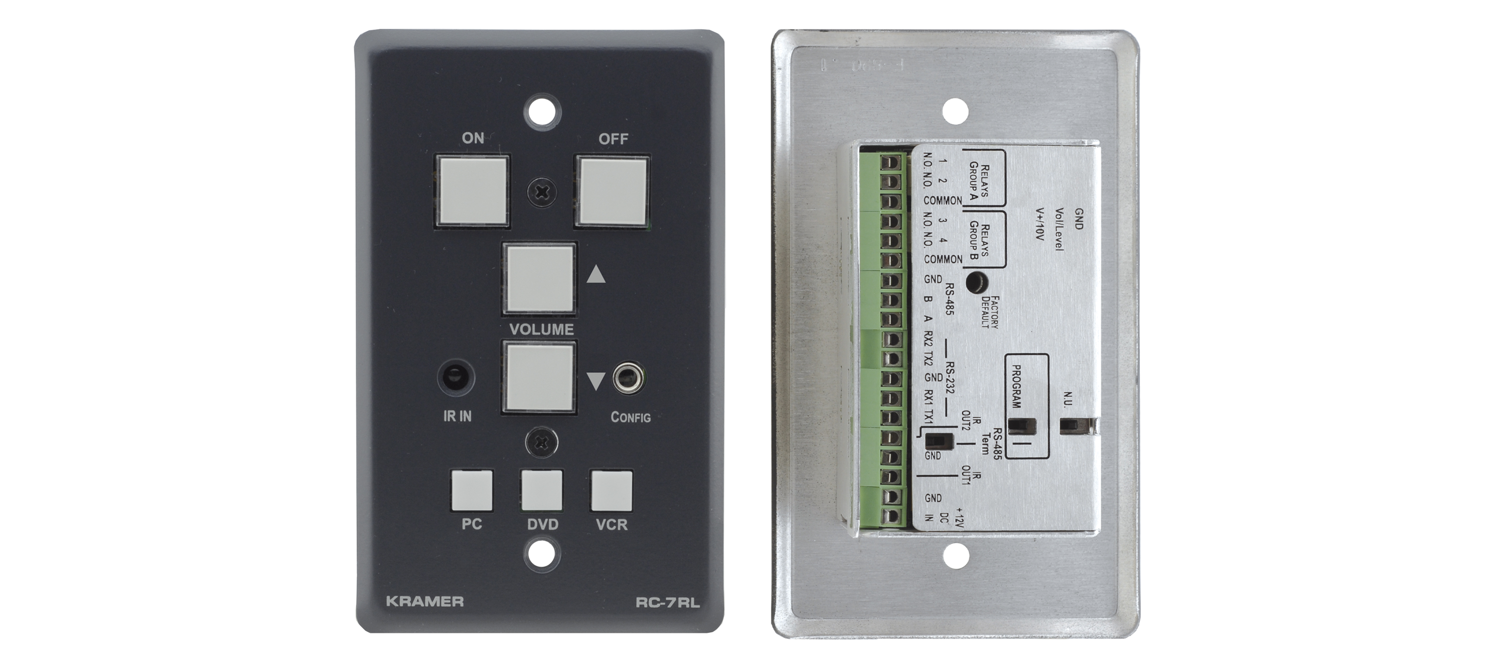 Контроллер Kramer RC-7RLE/E(W) универсальный с панелью и с 6 кнопками