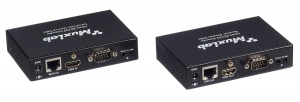 Комплект MuxLab и HDMI / HDBT, управление RS232, UHD-4K до 70м, питание PoE и от сети 220 MuxLab 500454-PoE