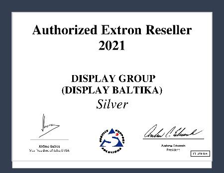 Компания Display Group  продлила статус авторизованного партнера Extron со статусом Silver.