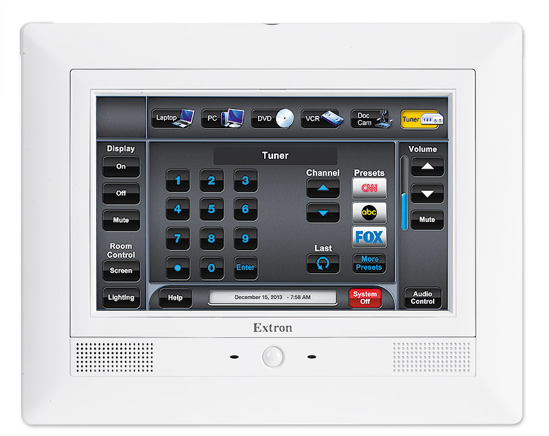 Сенсорная панель Extron 60-1394-03 TLP Pro 720M 7" Wall Mount TouchLink Pro Touchpanel - White