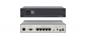Приёмник Kramer TP-305A из витой пары (TP), усилитель-распределитель 1:5 сигналов VGA с регулировкой уровня и АЧХ, звуковых стерео и RS-232 сигналов, длина линии до 100м, поддержка HDTV