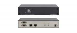 Передатчик Kramer TP-100AXR VGA и звуковых стереосигналов в витую пару (TP) на 2 выхода, с проходными выходами VGA и аудио, совместим с HDTV, длина линии передачи до 200м, Power Connect