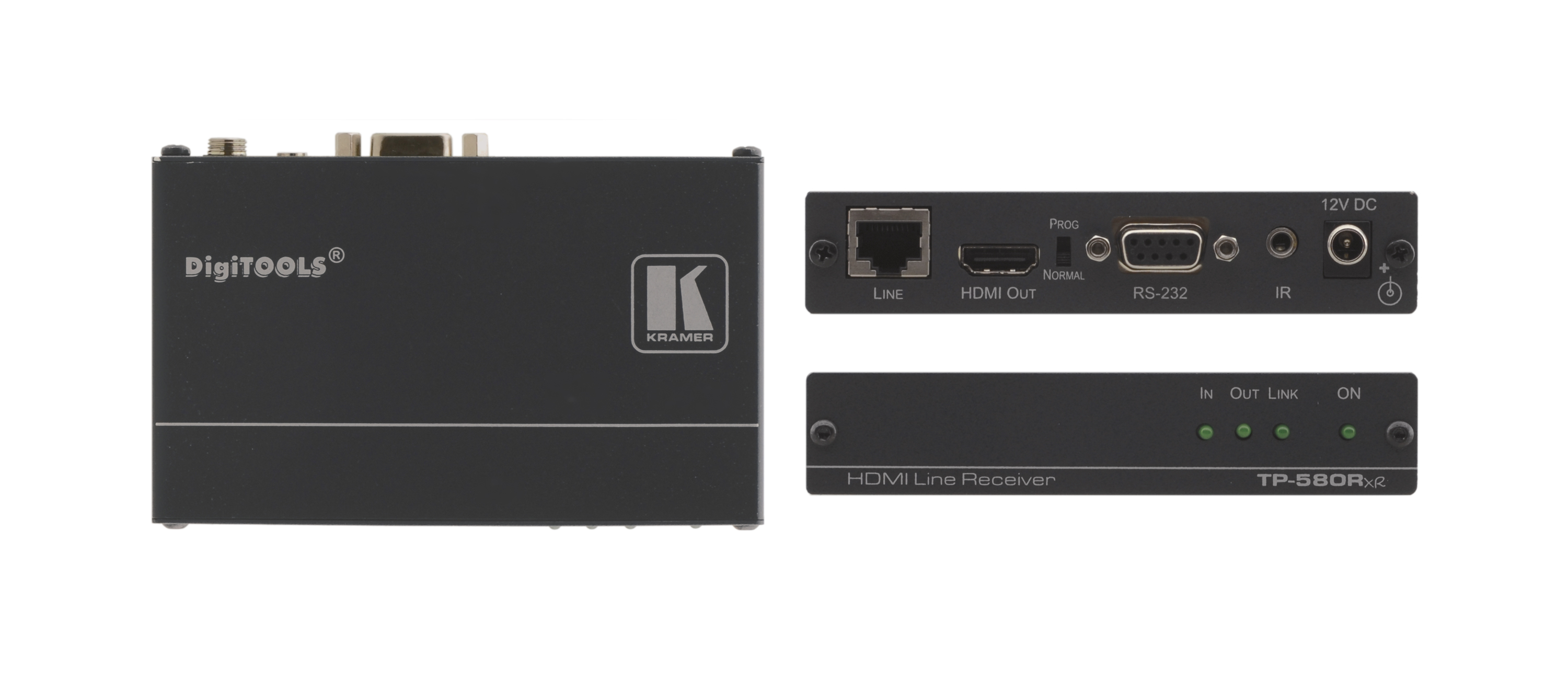 Приёмник Kramer TP-580RXR сигнала HDMI, RS-232 и ИК из кабеля витой пары (TP), до 180 м