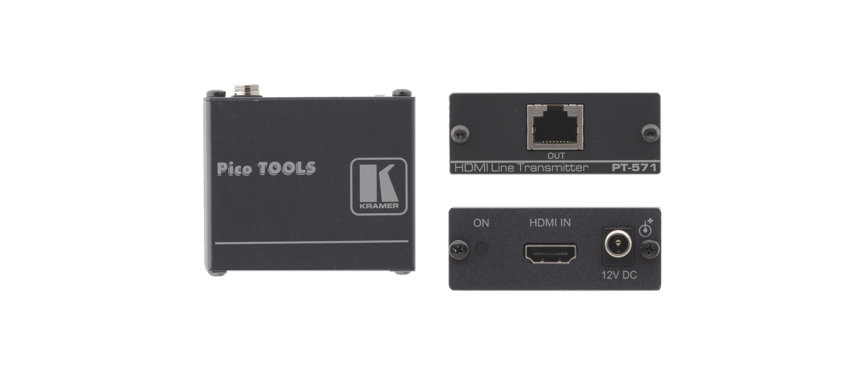 Передатчик Kramer PT-571 сигнала HDMI в кабель витой пары (TP), поддержка HDCP и HDMI 1.3, совместимость с HDTV, Power Connect, 1.65Gbps 90-70832090
