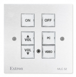 Контроллер Extron MLC 52 RS MK серии MediaLink IR and RS-232 Display Control - MK Wallplate for UK Junction Boxes - White