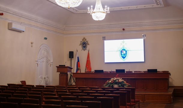 Оснащение конференц-зала Следственного комитета по г. Санкт-Петербургу видеостеной