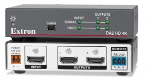 Усилитель-распределитель Extron 1:2 60-1480-01 DA2 HD 4K сигнала 4K HDMI с технологией EDID Minder