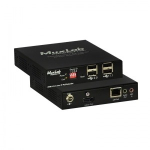 Приёмник-декодер MuxLab KVM и HDMI over IP, сжатие JPEG2000, с PoE MuxLab 500770-RX