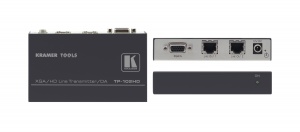 Передатчик Kramer TP-102HD сигналов VGA или HDTV в витую пару (TP) с 2 выходами, длина линии передачи до 100 м, система Power Connect